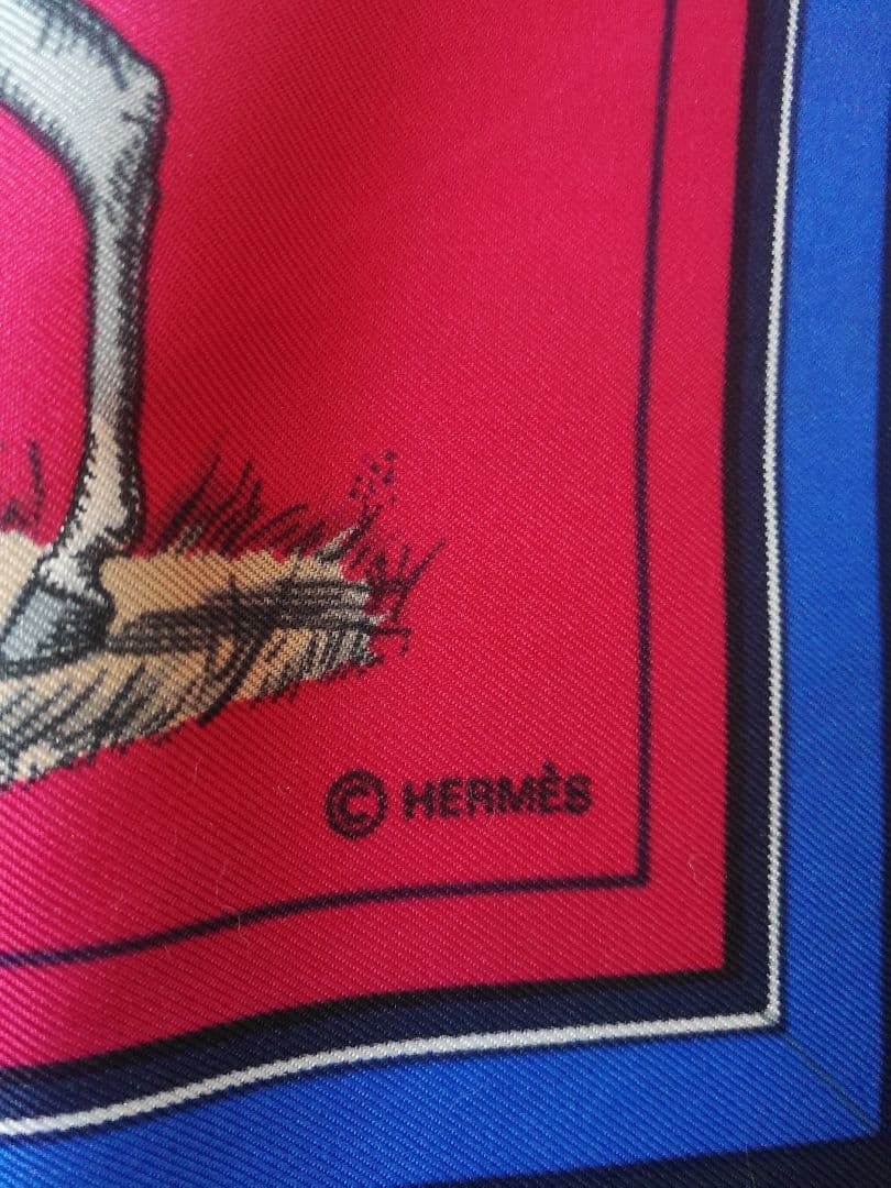エルメス　HERMES　スカーフ　カレ90　馬着