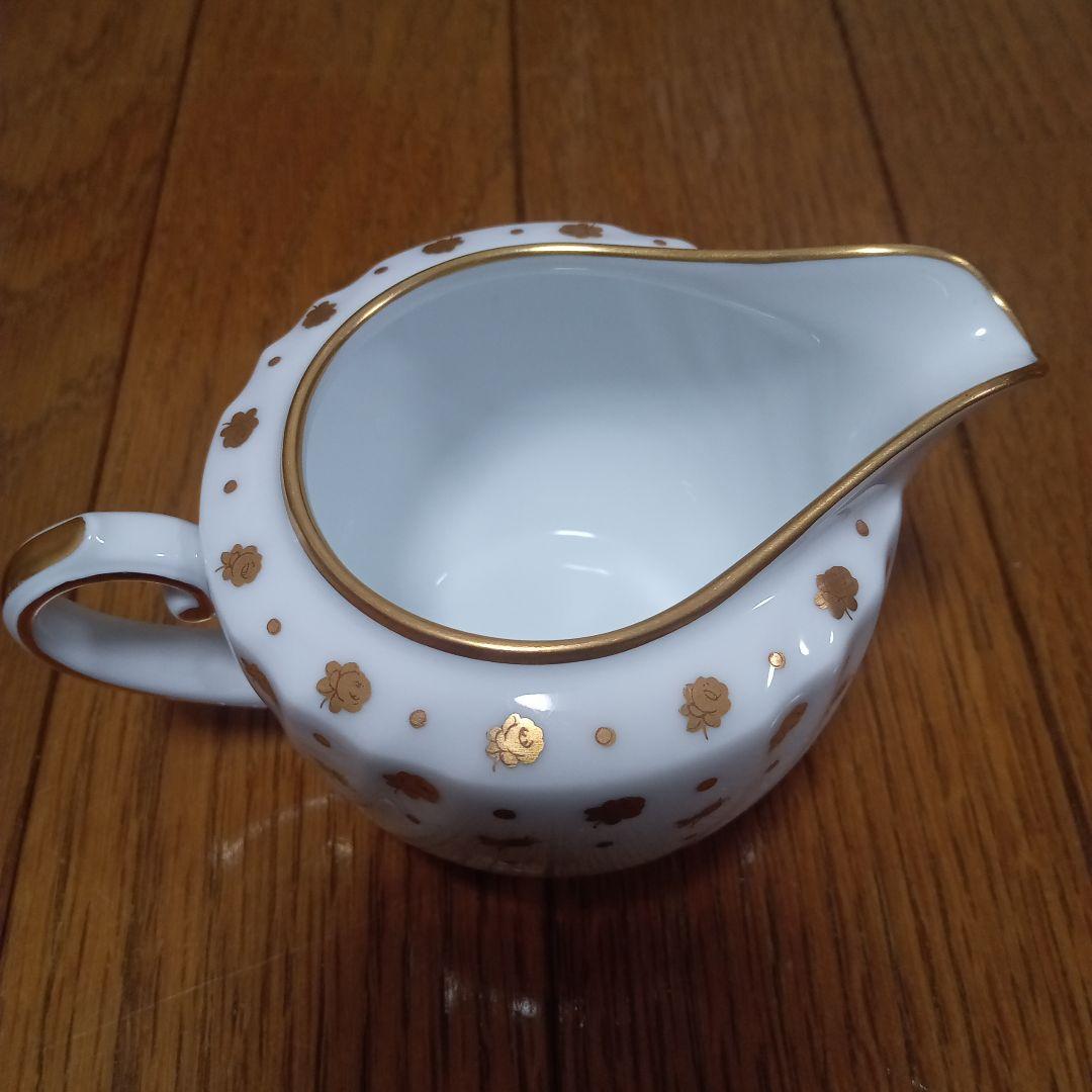 希少　[美品]　大倉陶園　ジャネットライン　金彩　お皿5枚　ミルクピッチャー付