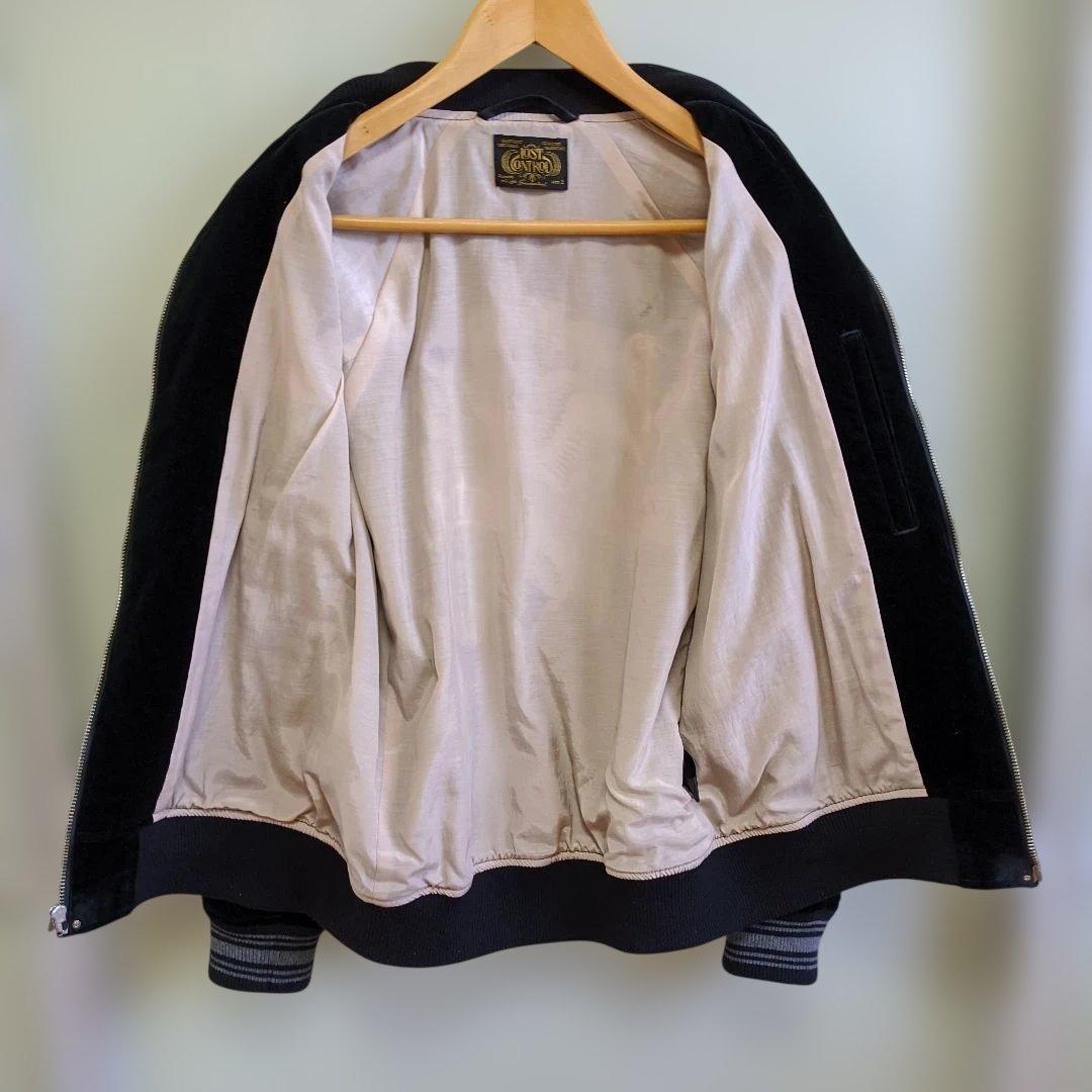 最終価格】LOST CONTROL ベロア刺繍スカジャン　黒　M