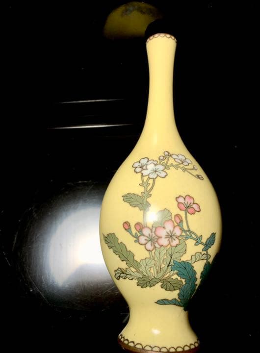 七宝焼　年代物　花瓶