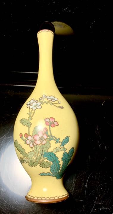 七宝焼　年代物　花瓶