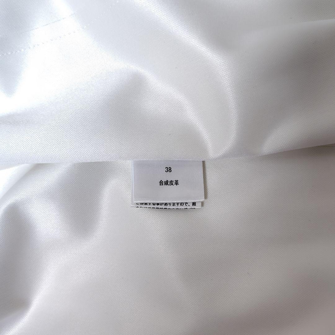 未使用 ダブスタ Sov. puレザー ジップ コート オフ白 新品 ソブ