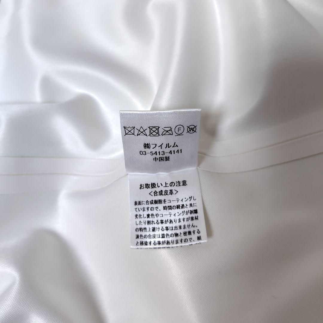 未使用 ダブスタ Sov. puレザー ジップ コート オフ白 新品 ソブ