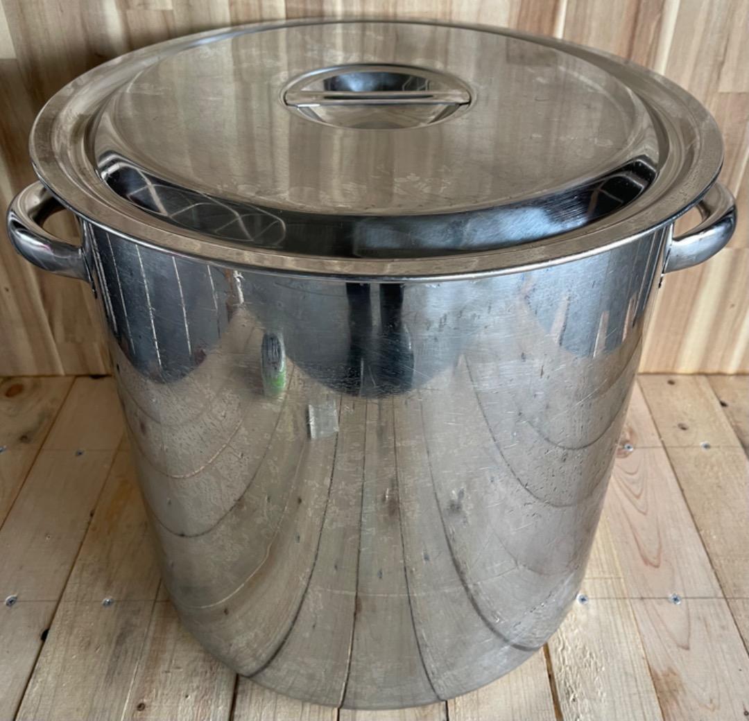 寸胴鍋。ステンレススチール 寸胴鍋 大容量　36cm 37lt