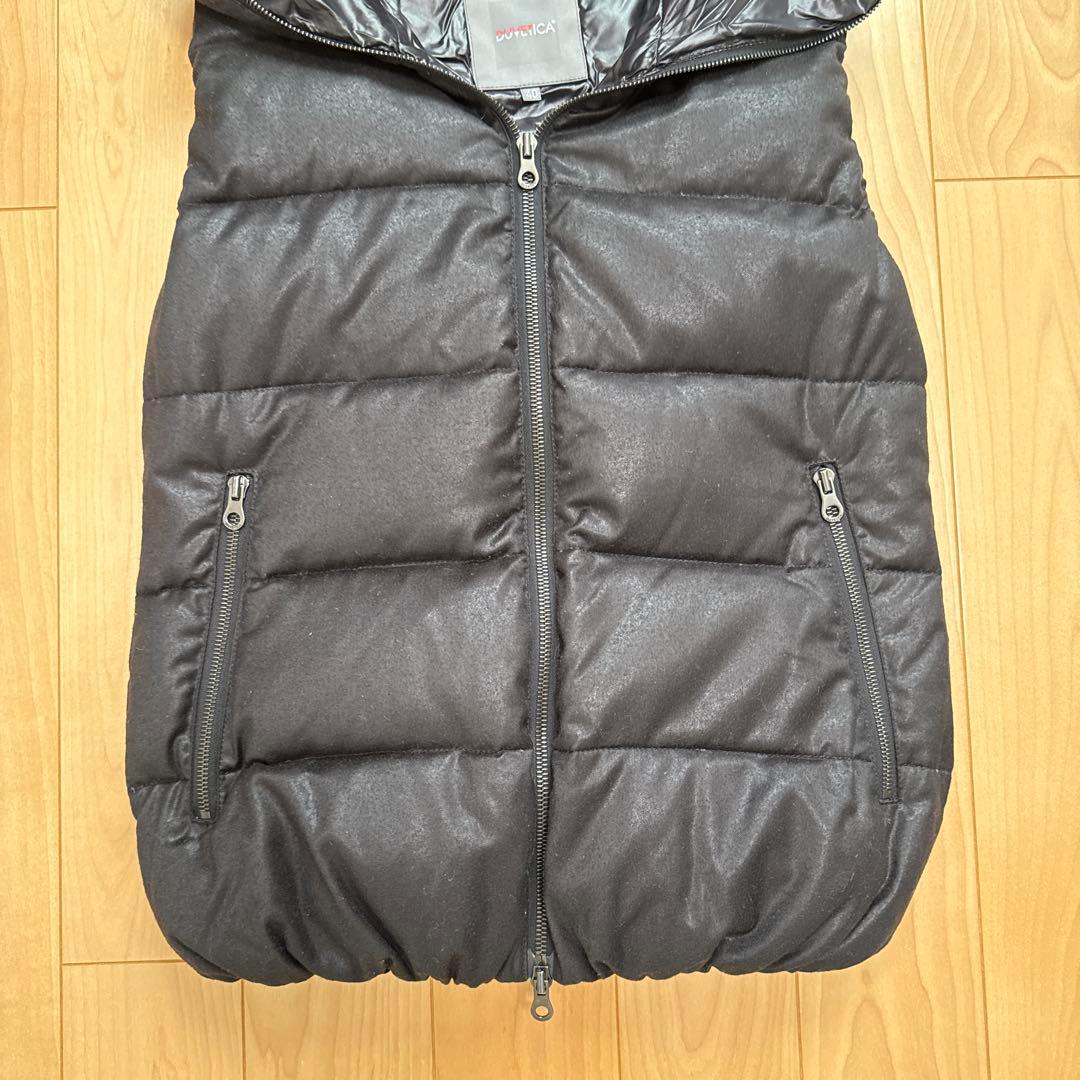 一回着美品DUVETICA ダウンベスト40ブラック黒FEBEDUEデュベティカ