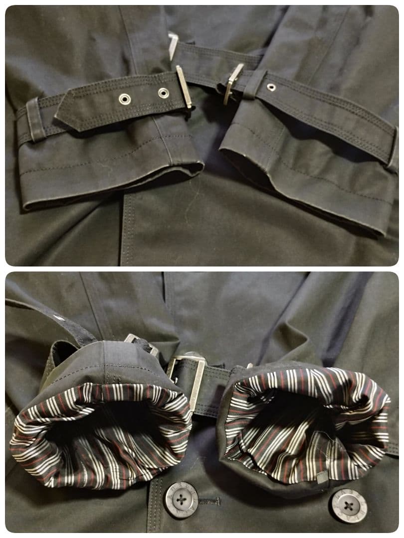 【極美品】バーバリーブラックレーベル トレンチコート ノバチェックライナー 黒