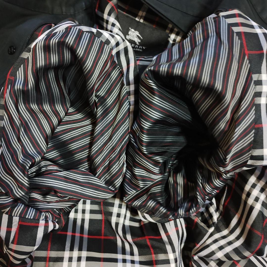 【極美品】バーバリーブラックレーベル トレンチコート ノバチェックライナー 黒