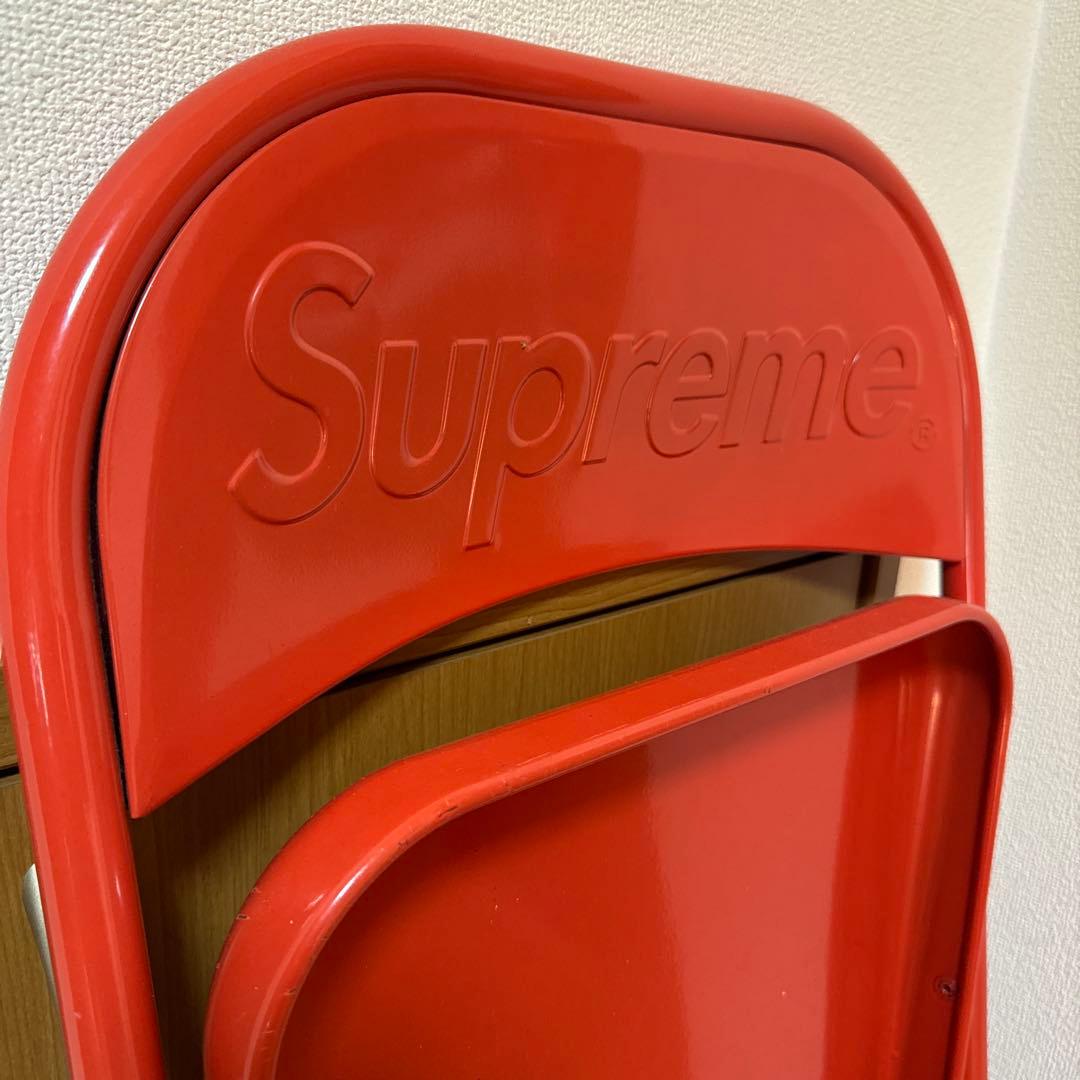 Supreme 折りたたみ椅子 レッド