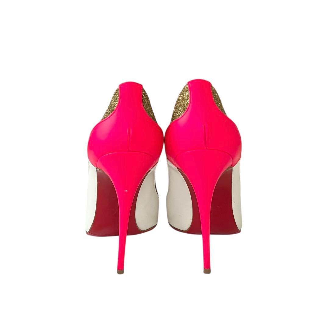 【訳あり】◾️クリスチャンルブタン◾️パンプス◾️ポインテッドトゥ◾️ラメ◾️レザー