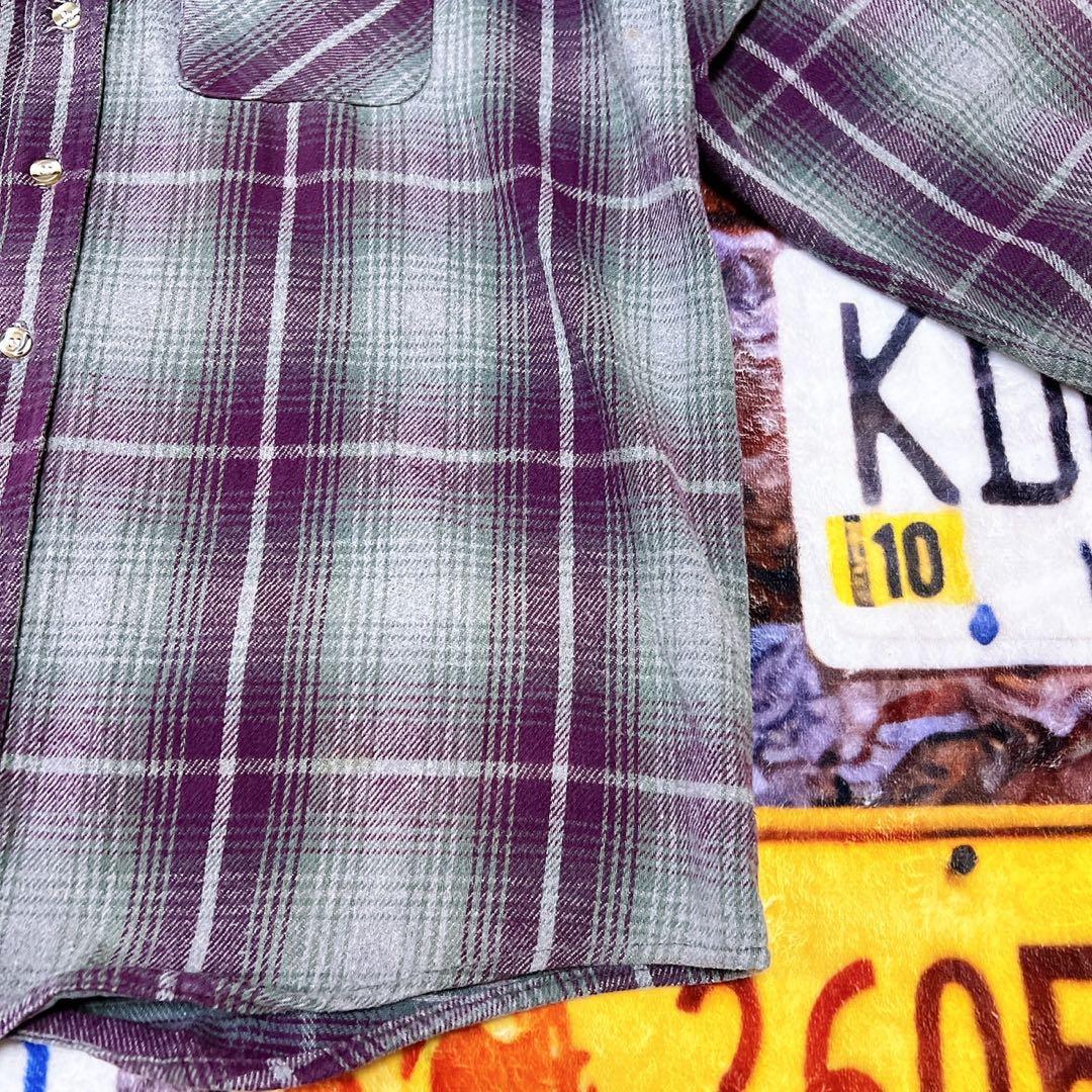 1*6様 FIVE BROTHER Tallman 90sフランネルシャツ XL