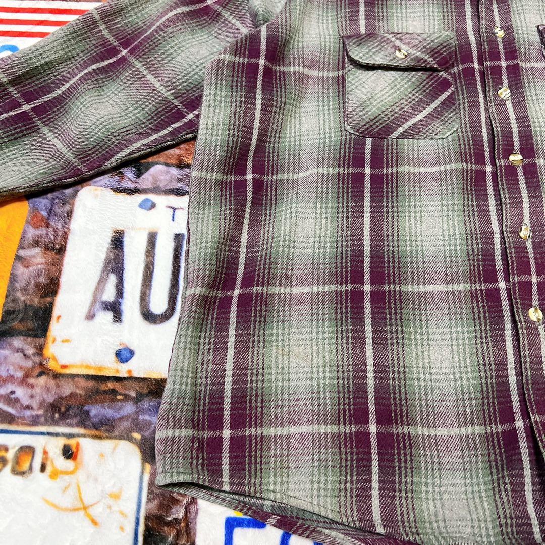 1*6様 FIVE BROTHER Tallman 90sフランネルシャツ XL