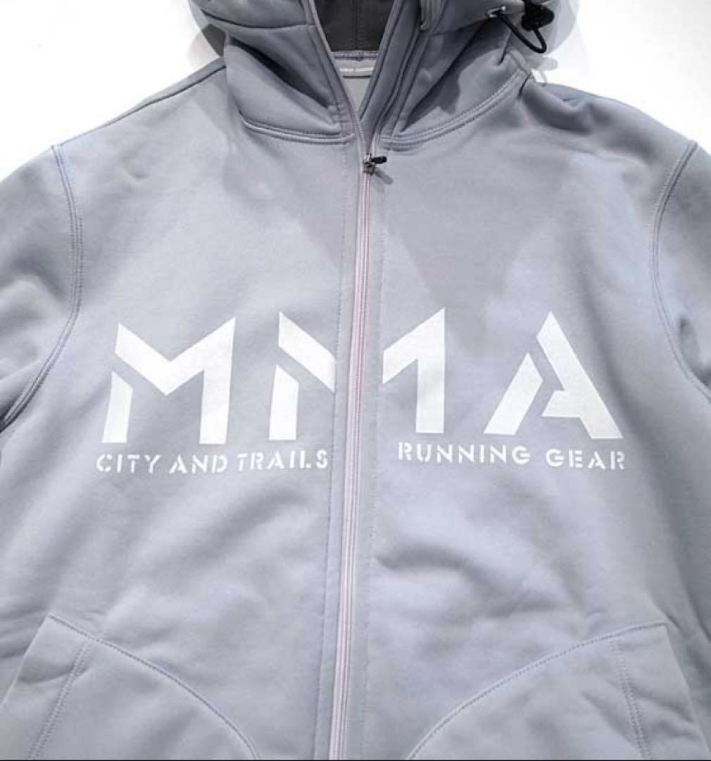 MMA POLARTEC フルジップフードジャケット グレー