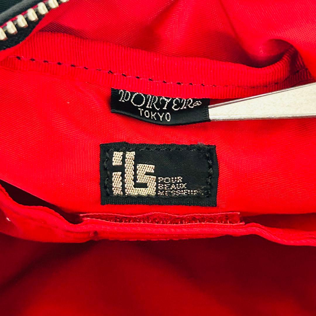 【美品】PORTER × iLS ポーター エルファイン ボディバッグ ブラック
