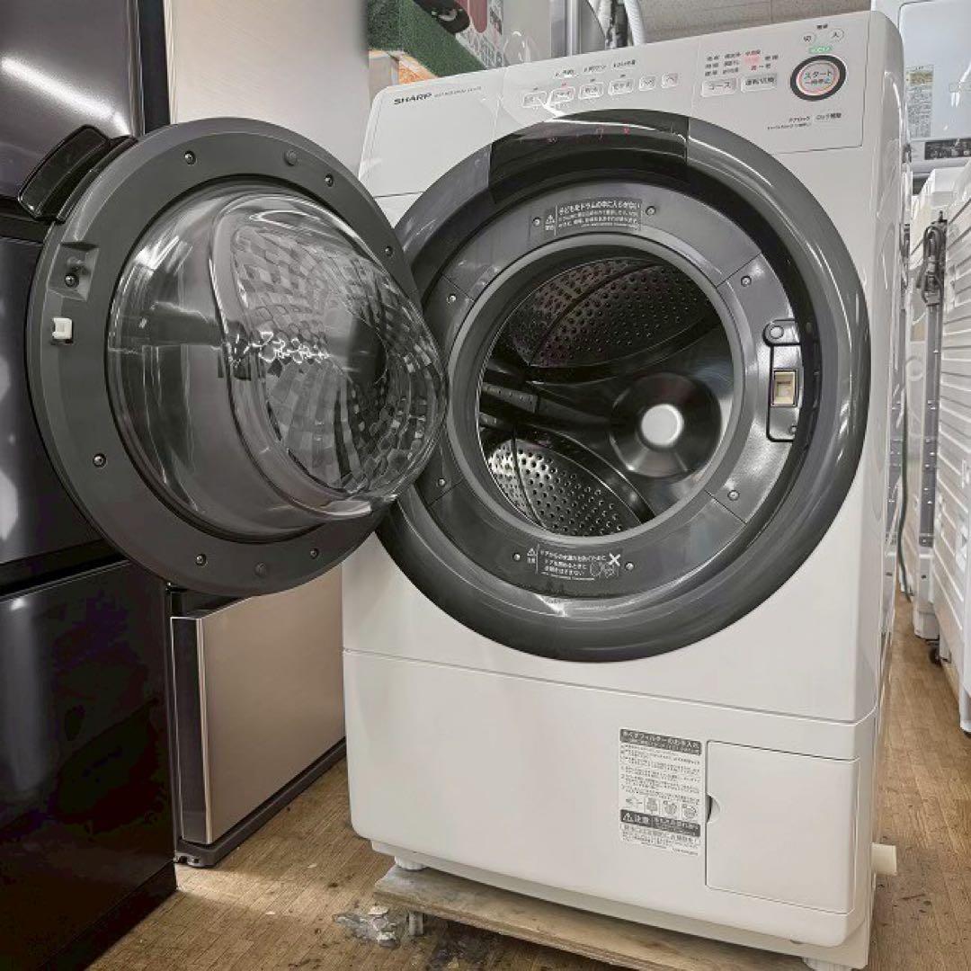 地域限定配送無料✨シャープ　ドラム式洗濯乾燥機　ES-S7D 分解清掃済み
