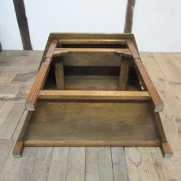 イギリス アンティーク 家具 ホールテーブル コンソール 花台 木製 6738d