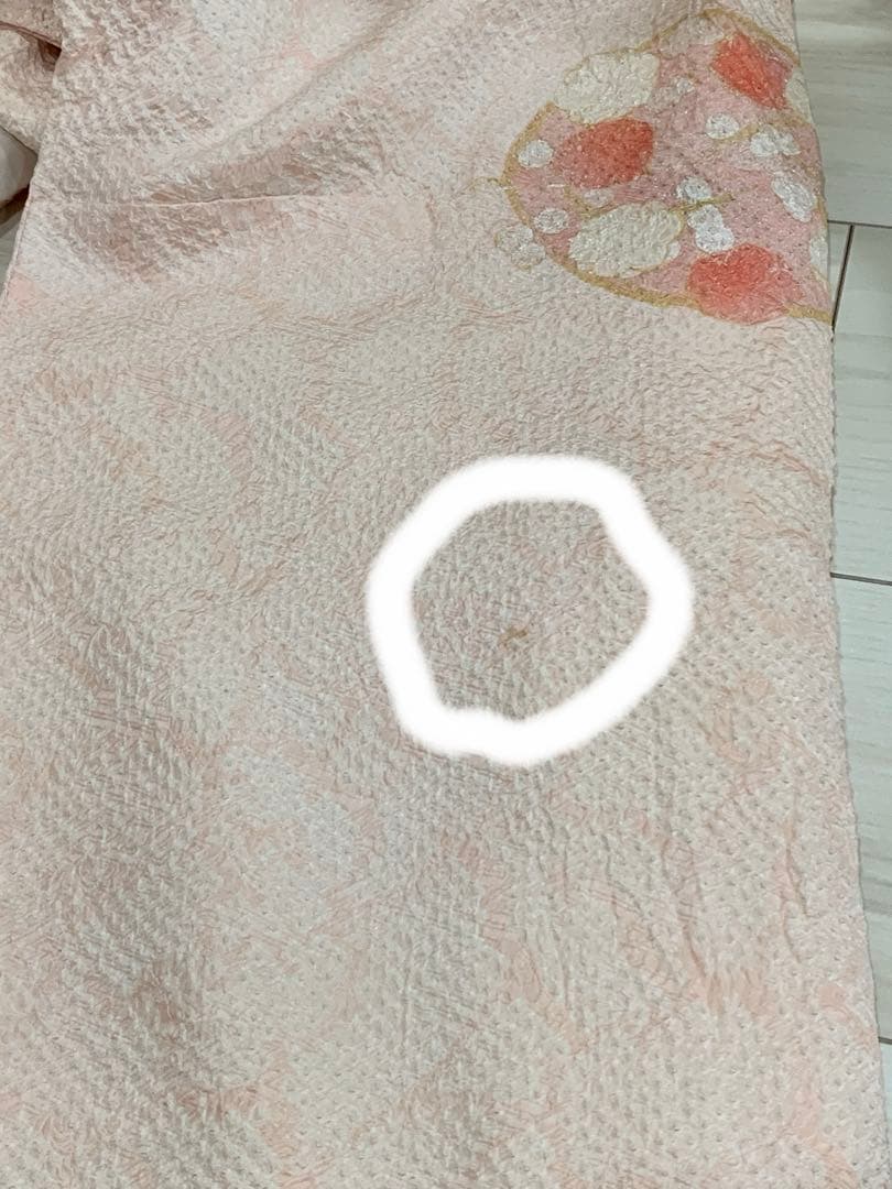 Siqi  振袖　極上手描友禅　摺金箔　ピンク　絞り　正絹　tkj014