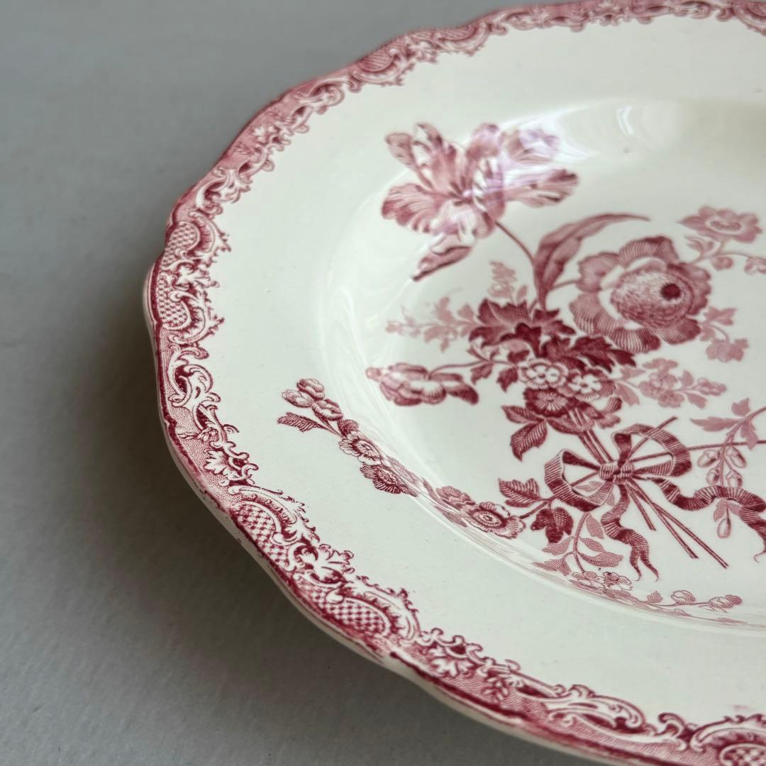 美品 レア フランスアンティーク サルグミンヌ fontanges 中深皿A