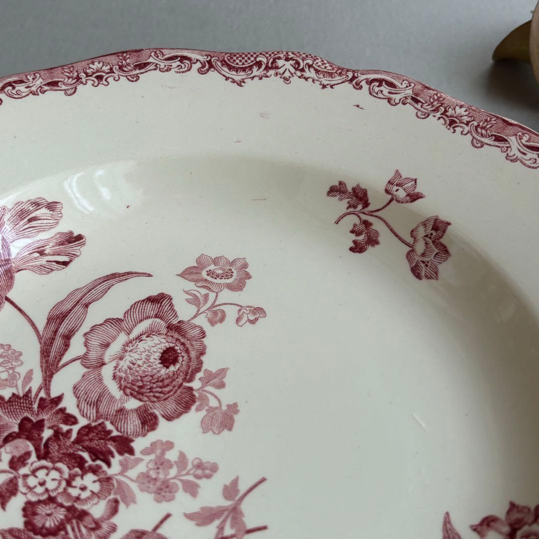 美品 レア フランスアンティーク サルグミンヌ fontanges 中深皿A