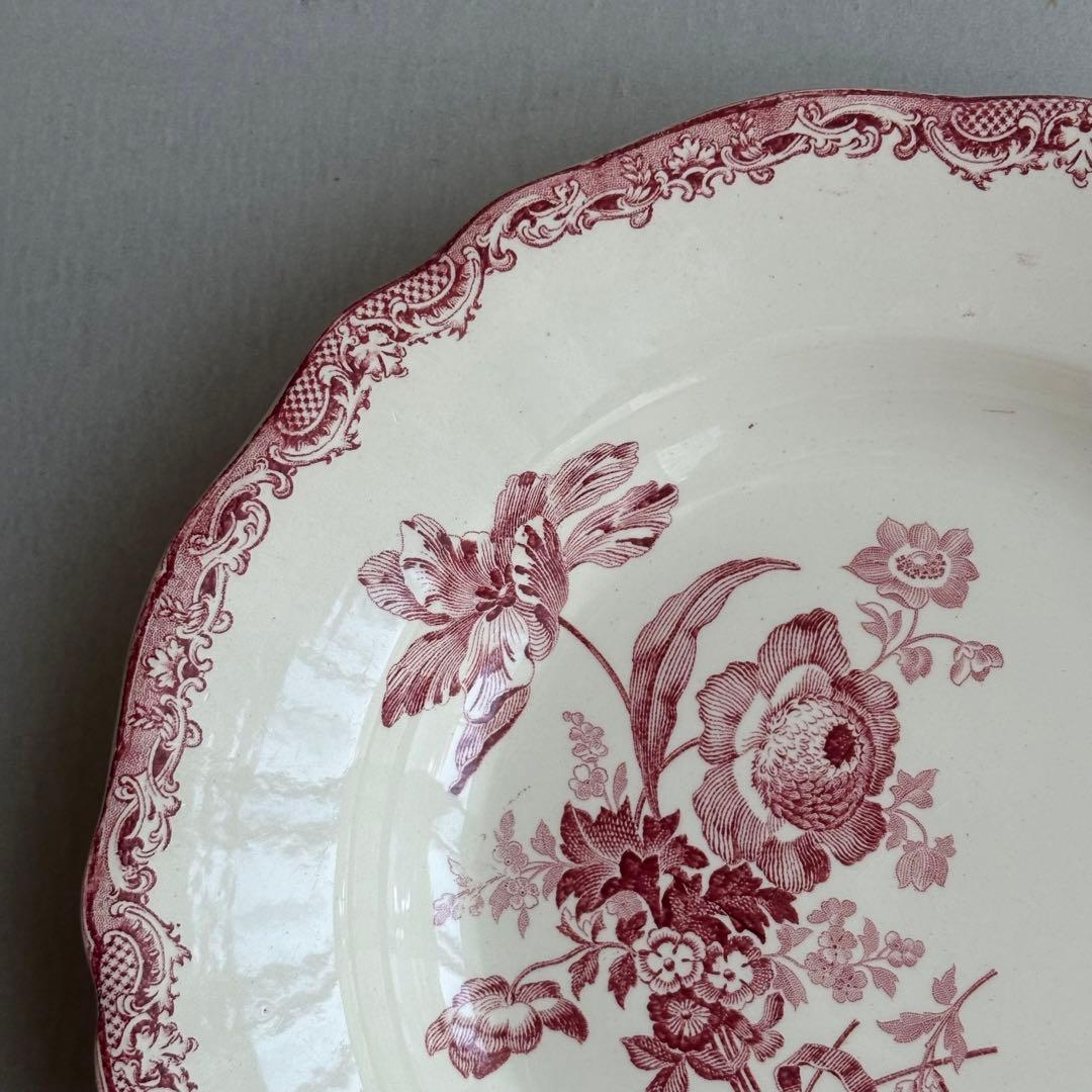 美品 レア フランスアンティーク サルグミンヌ fontanges 中深皿A