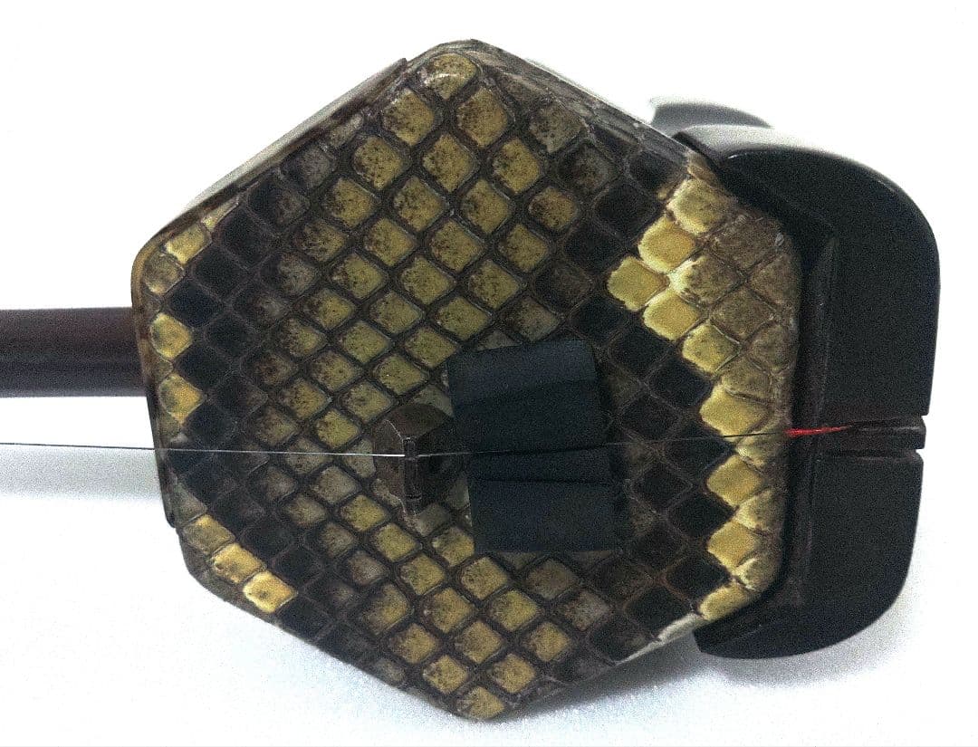 古月琴坊 紅木 二胡 ニシキヘビ皮 ER-400【訳アリ美品】