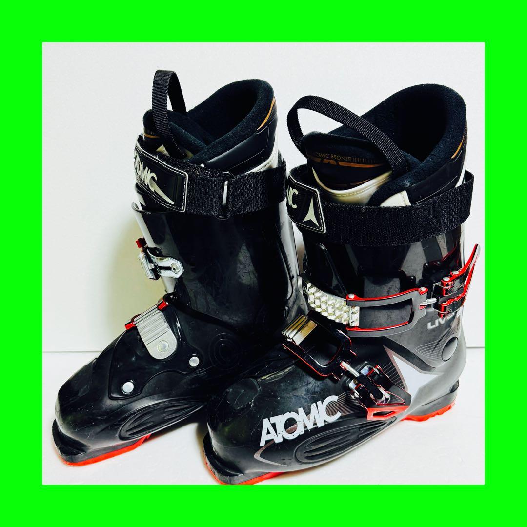 26-26.5cm ATOMIC スキー ブーツ ブラック黒色初心者格安特価