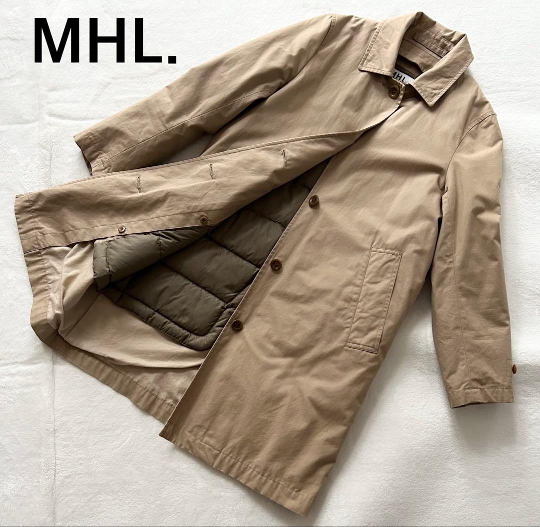 MHL. ダウンライナー付き コットンステンカラーコート 0