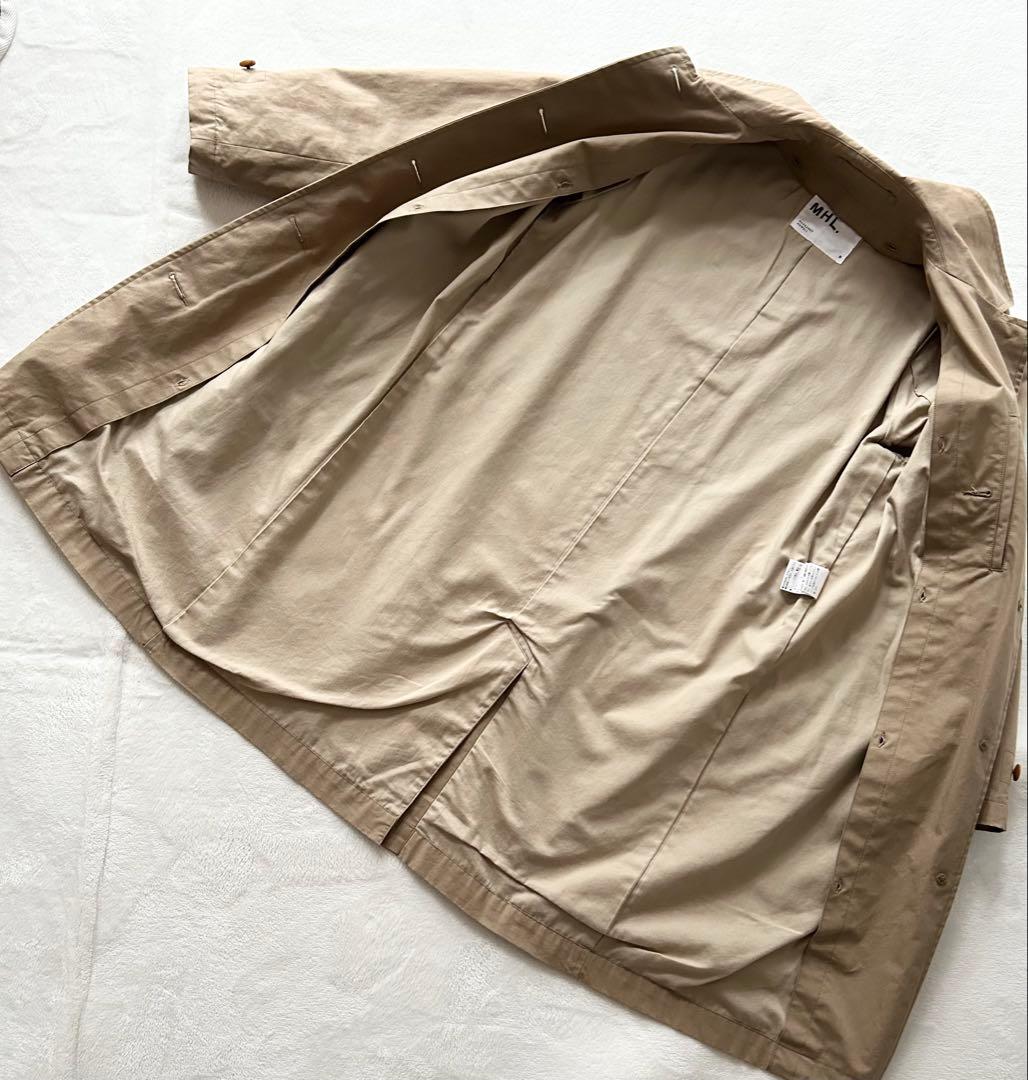 MHL. ダウンライナー付き コットンステンカラーコート 0