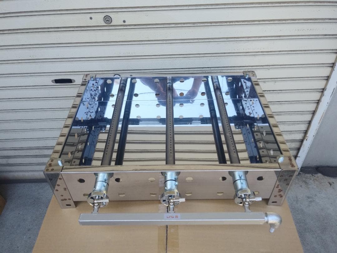 石焼きいも焼けます　専用台付き　売れてます　ガスコンロ付き　送料無料　焼き芋機器