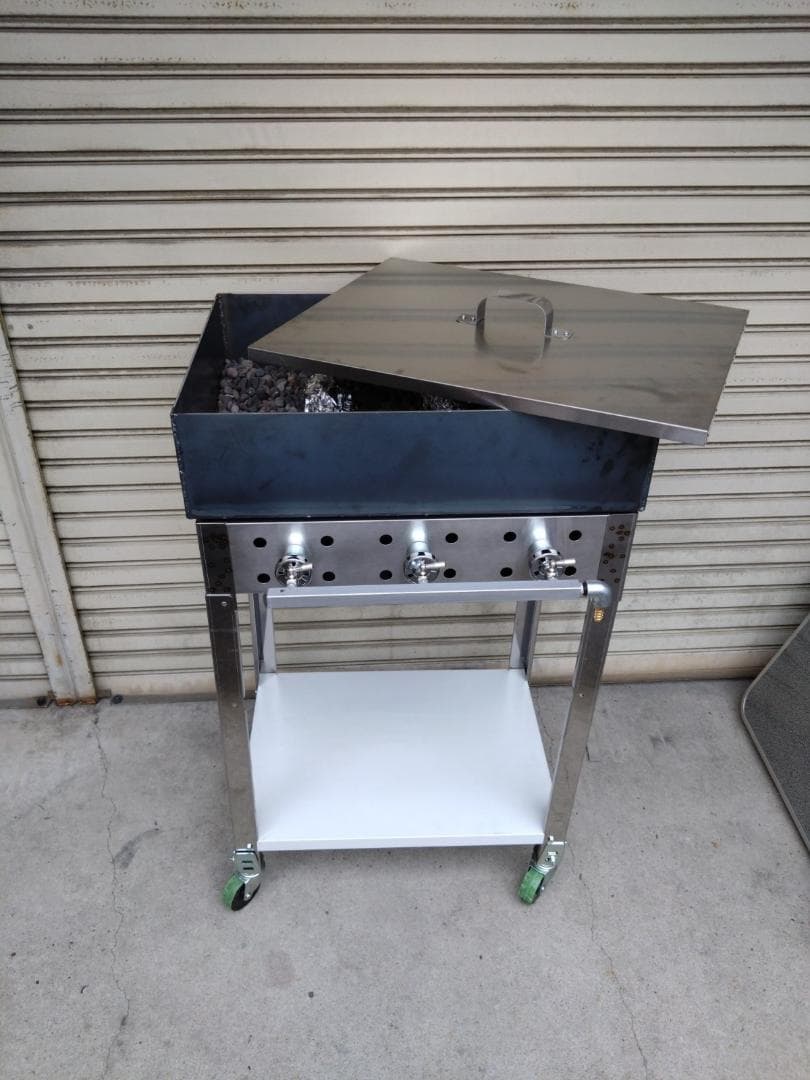 石焼きいも焼けます　専用台付き　売れてます　ガスコンロ付き　送料無料　焼き芋機器