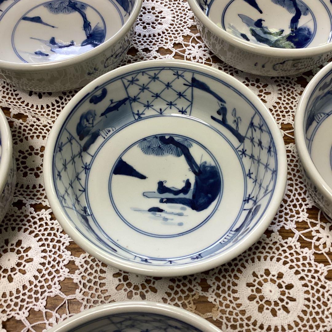 k5 呉須　鉢　10入り　昭和