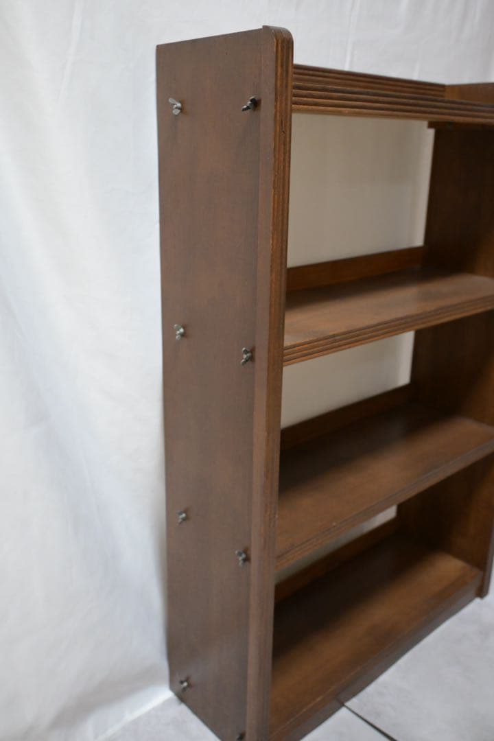 本棚　蝶ナット　4段　古道具　アンティーク　LTS002