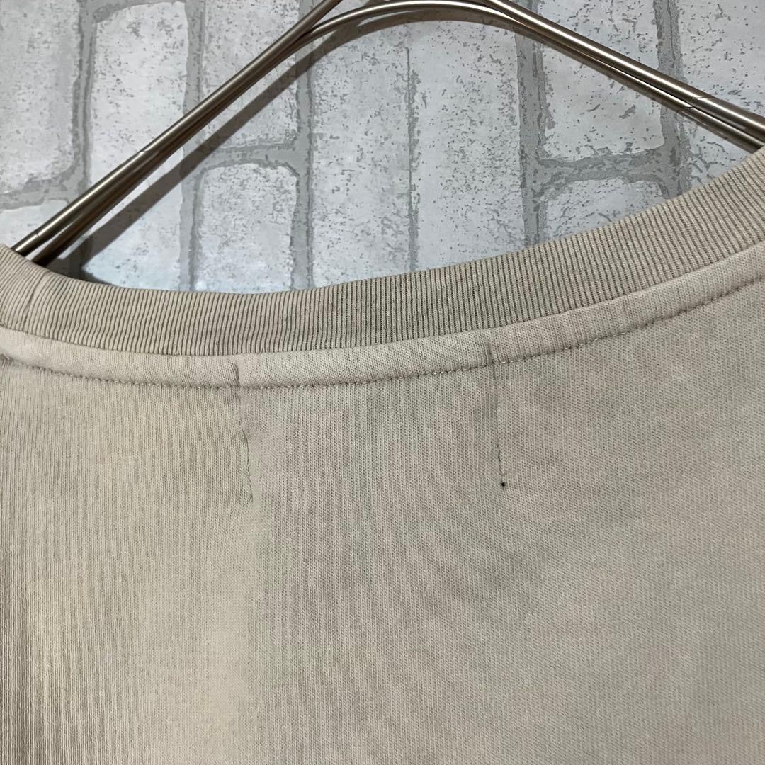 スカルラインストーンデザインTシャツ White Beige GRANCY M