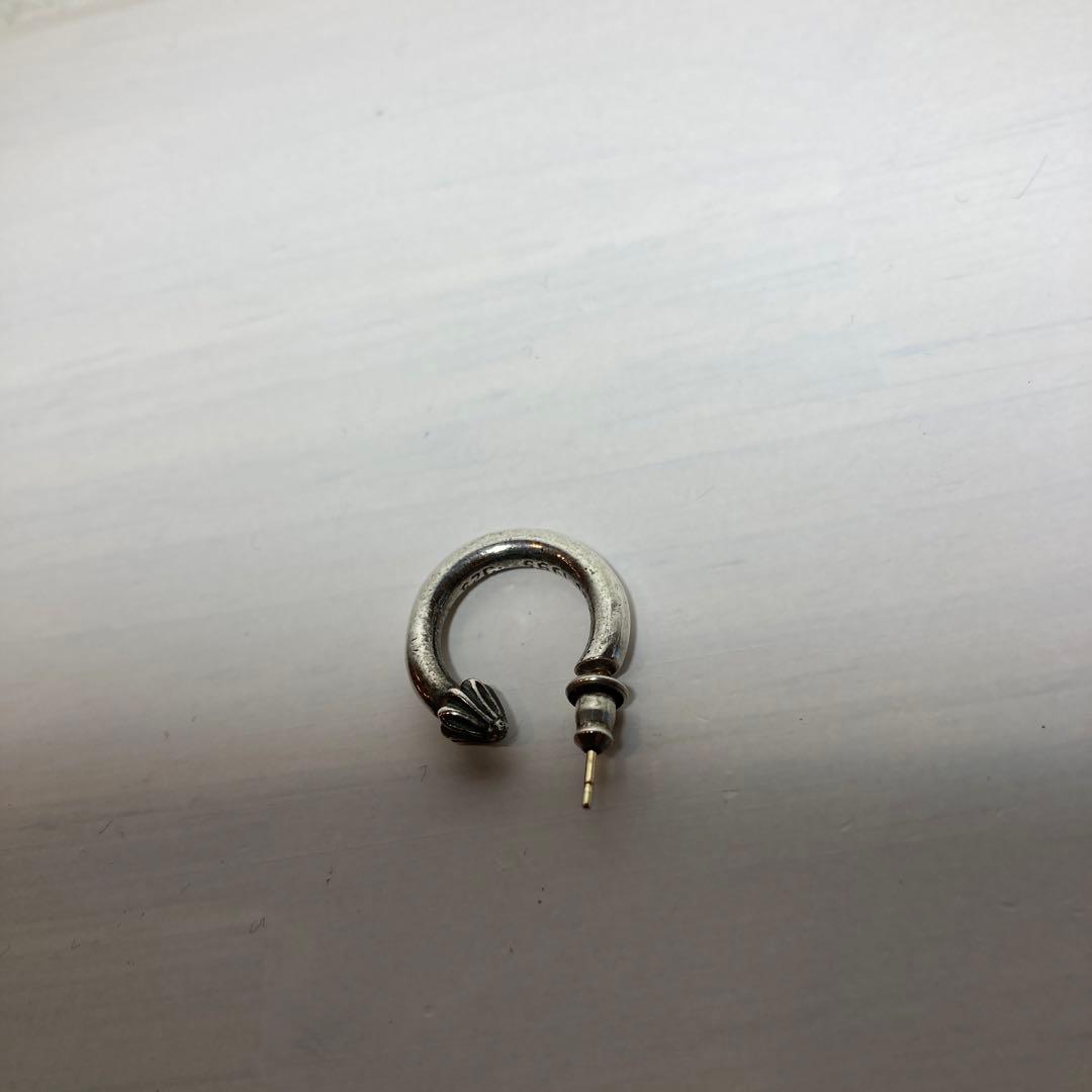 クロムハーツ　シルバー フープピアス 片耳用