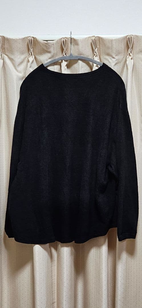 COMOLI コモリ21AW シルクフリース長袖クルー ネイビー サイズ2