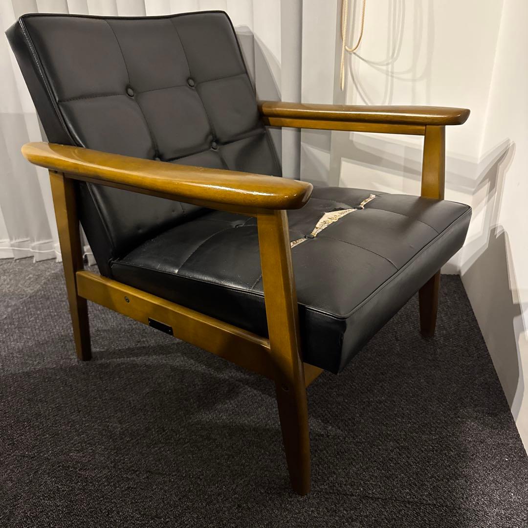 【ジャンク】カリモク60 Karimoku Kチェア 1シーター