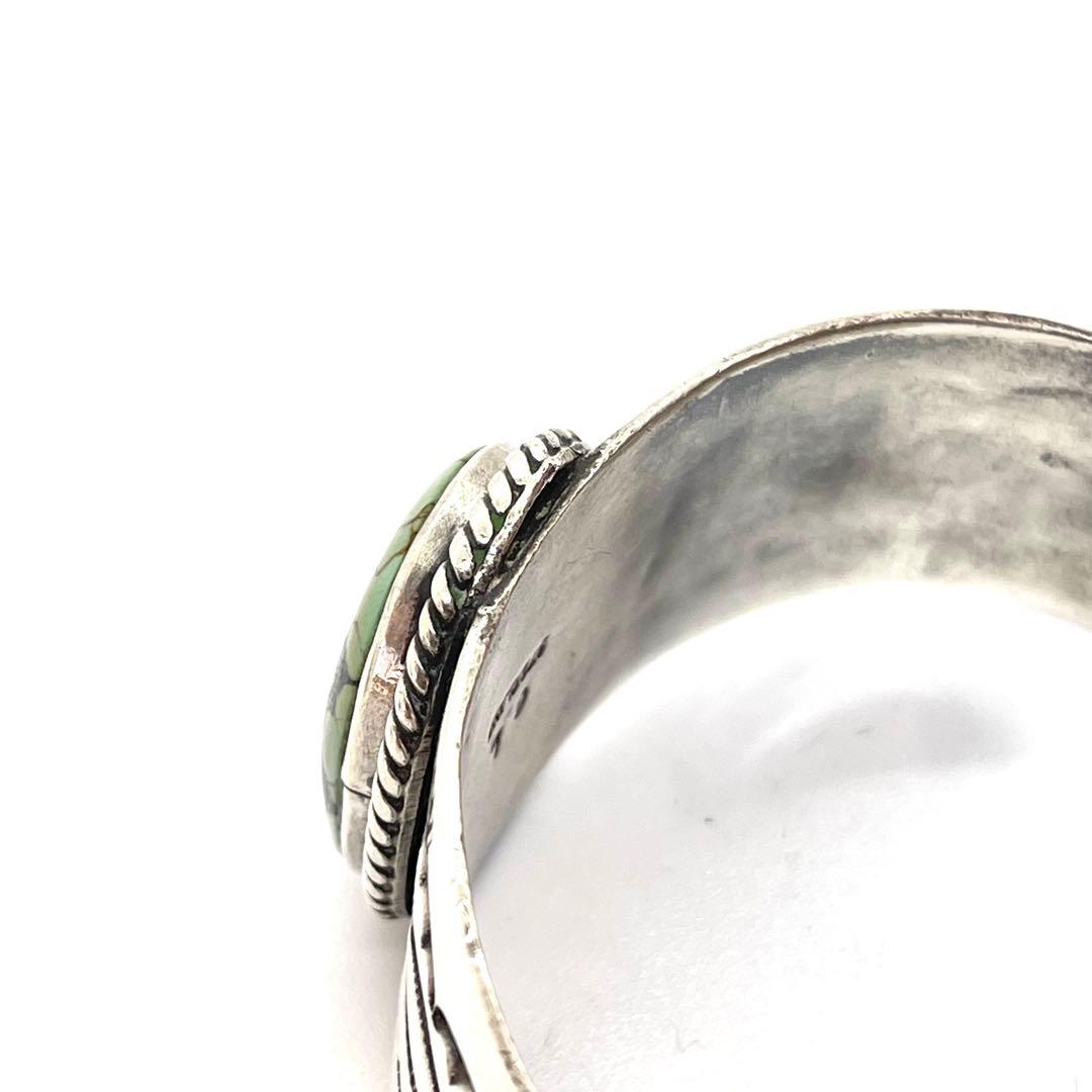 ねこまんじゅう 様用●ナバホ族●ターコイズ ●シルバーバングル●925●ビンテー