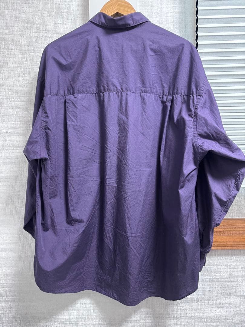 グラフペーパー　ブロードシャツ　パープル