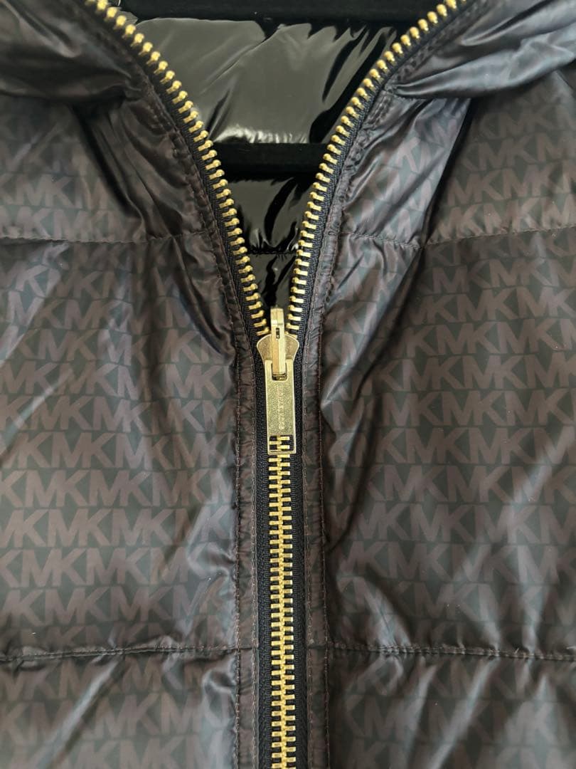 マイケルコース　フード付き黒ダウン　リバーシブル　新品　S