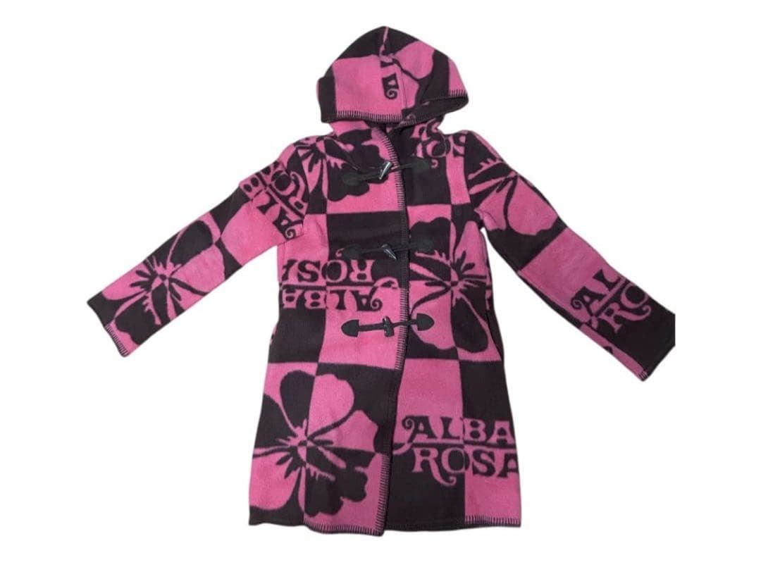 ♡さん専用！アルバローザ、升目コート、美品、送料込み、バッグ付き