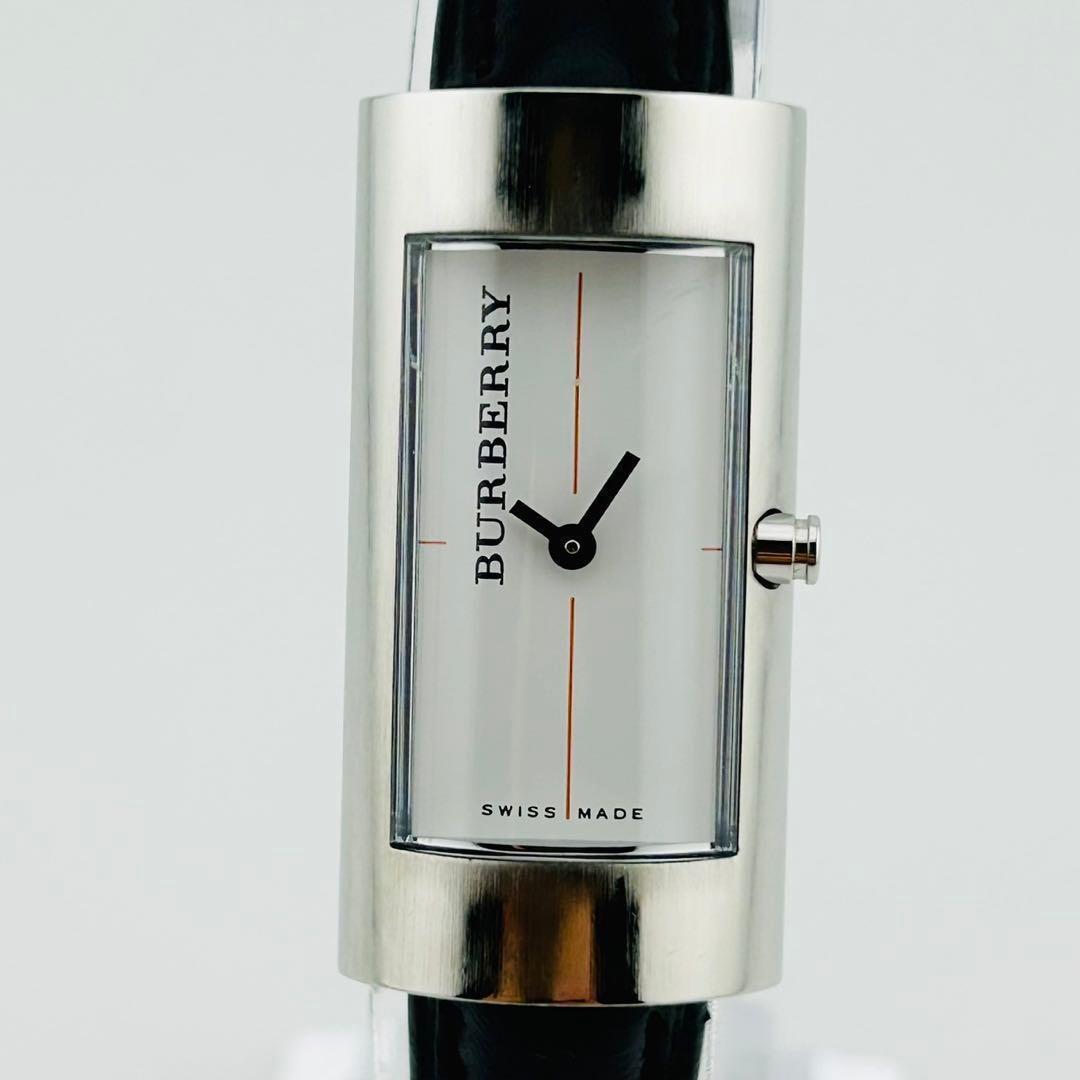 【希少/電池交換済】BURBERRY　腕時計　新品ベルト　クォーツ　シルバー