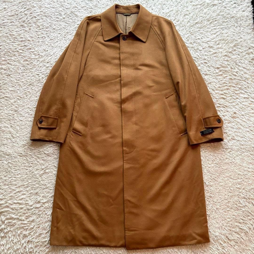 ★カシミヤ100％★ D'URBAN ステンカラーコート ハンドメイド キャメル