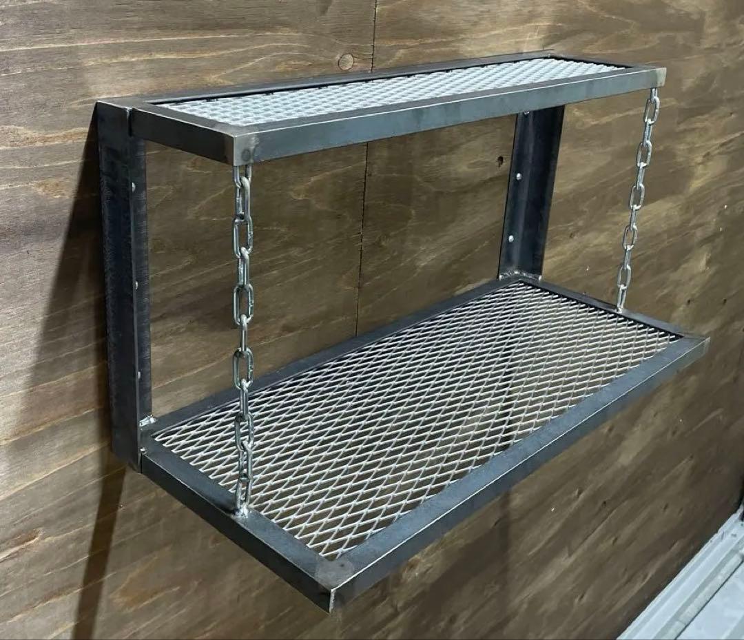 アイアンシェルフ チェーンラック 2段