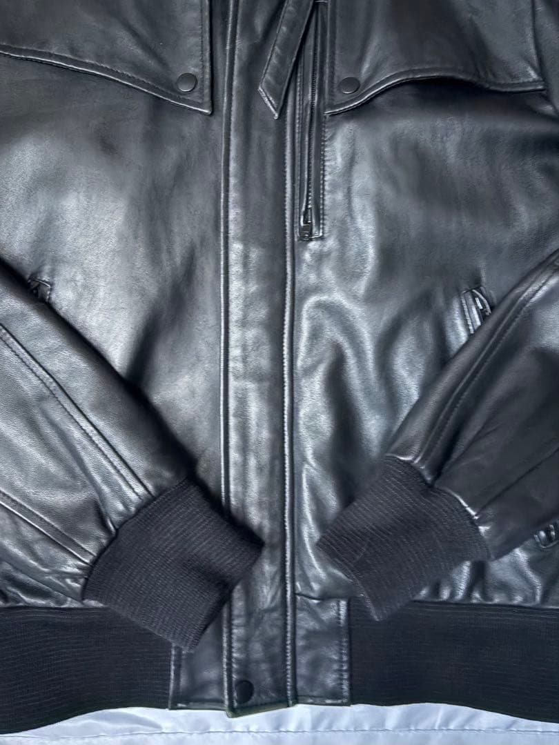 ジャケット・アウター n.hooly wood compile leather jaket