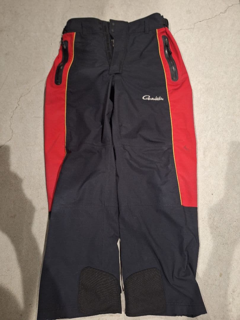 【やましん】Gamakatsu オールウェザースーツ(上下セット) 赤/黒