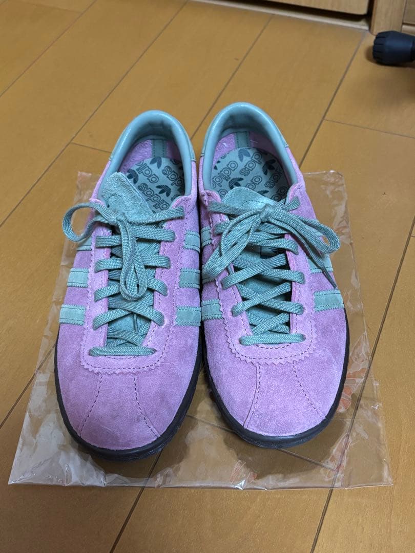 adidas tabacco ピンク グリーン スニーカー