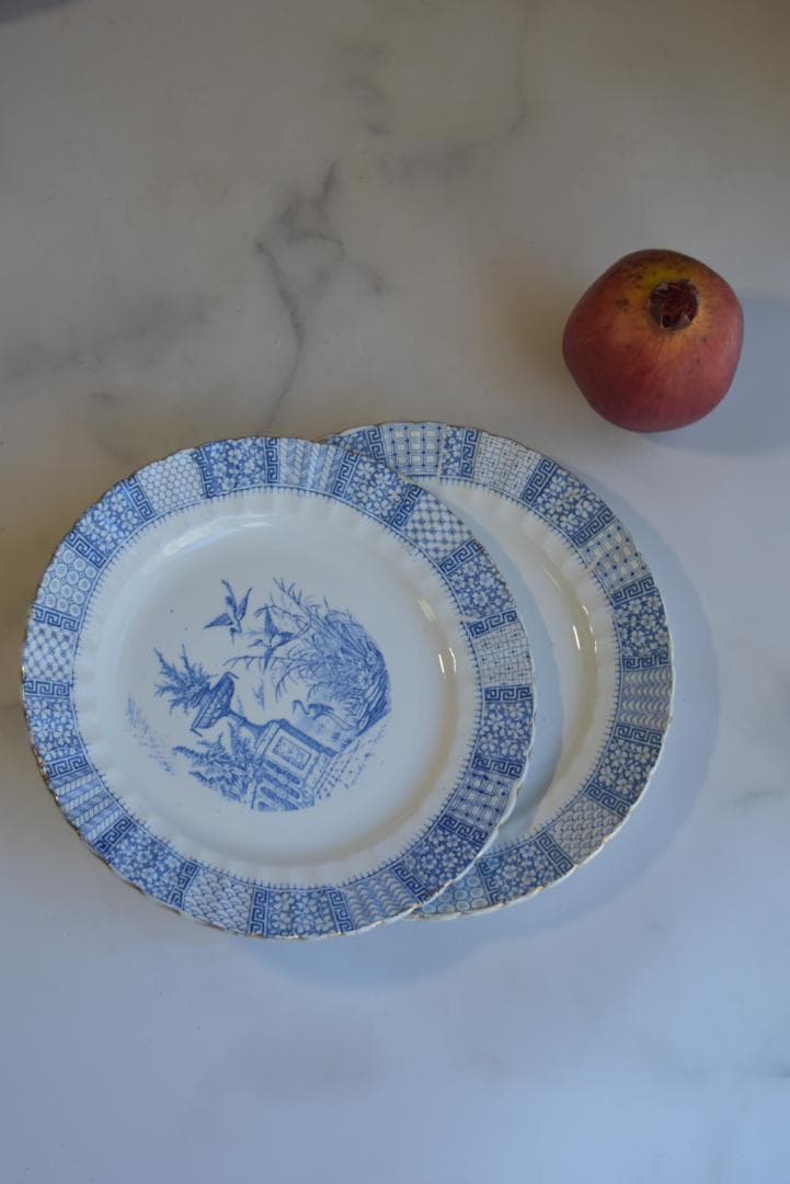 2枚組　超美品　リュネビル　DENTELLE（レース）皿　フランスアンティーク