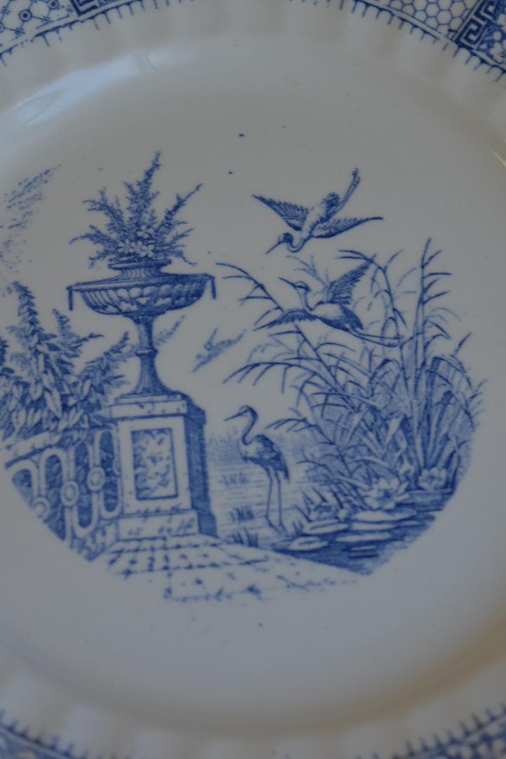 2枚組　超美品　リュネビル　DENTELLE（レース）皿　フランスアンティーク