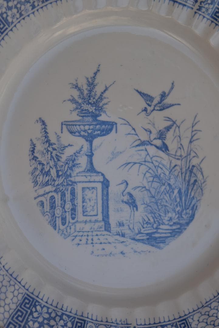 2枚組　超美品　リュネビル　DENTELLE（レース）皿　フランスアンティーク