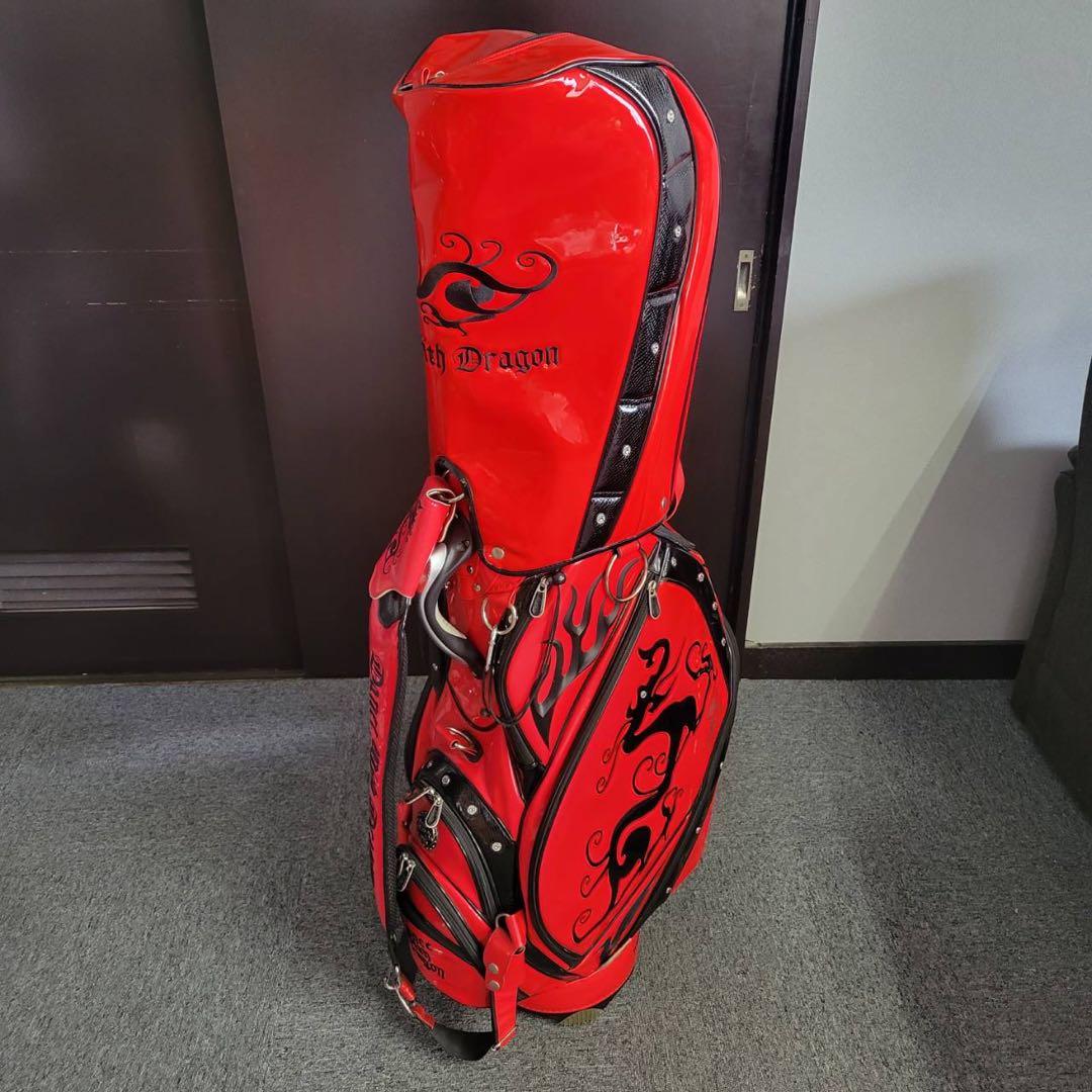 【匿名発送】DANCE WITH DRAGON　ゴルフバッグ　レッド