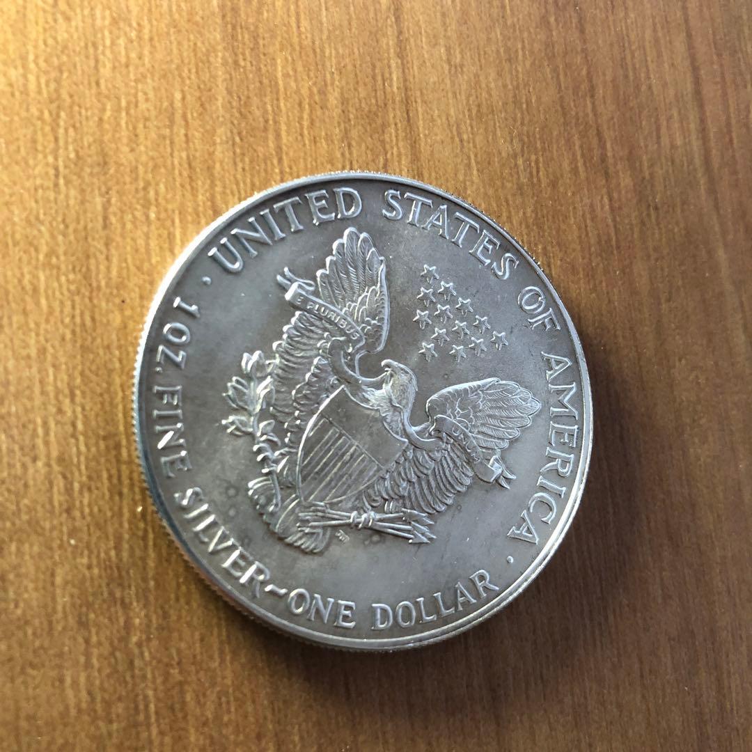 福*助様 純銀 銀貨 1ドル 1オンス ウォーキングリバティ 1986年